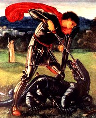 St. George, by Burne Jones